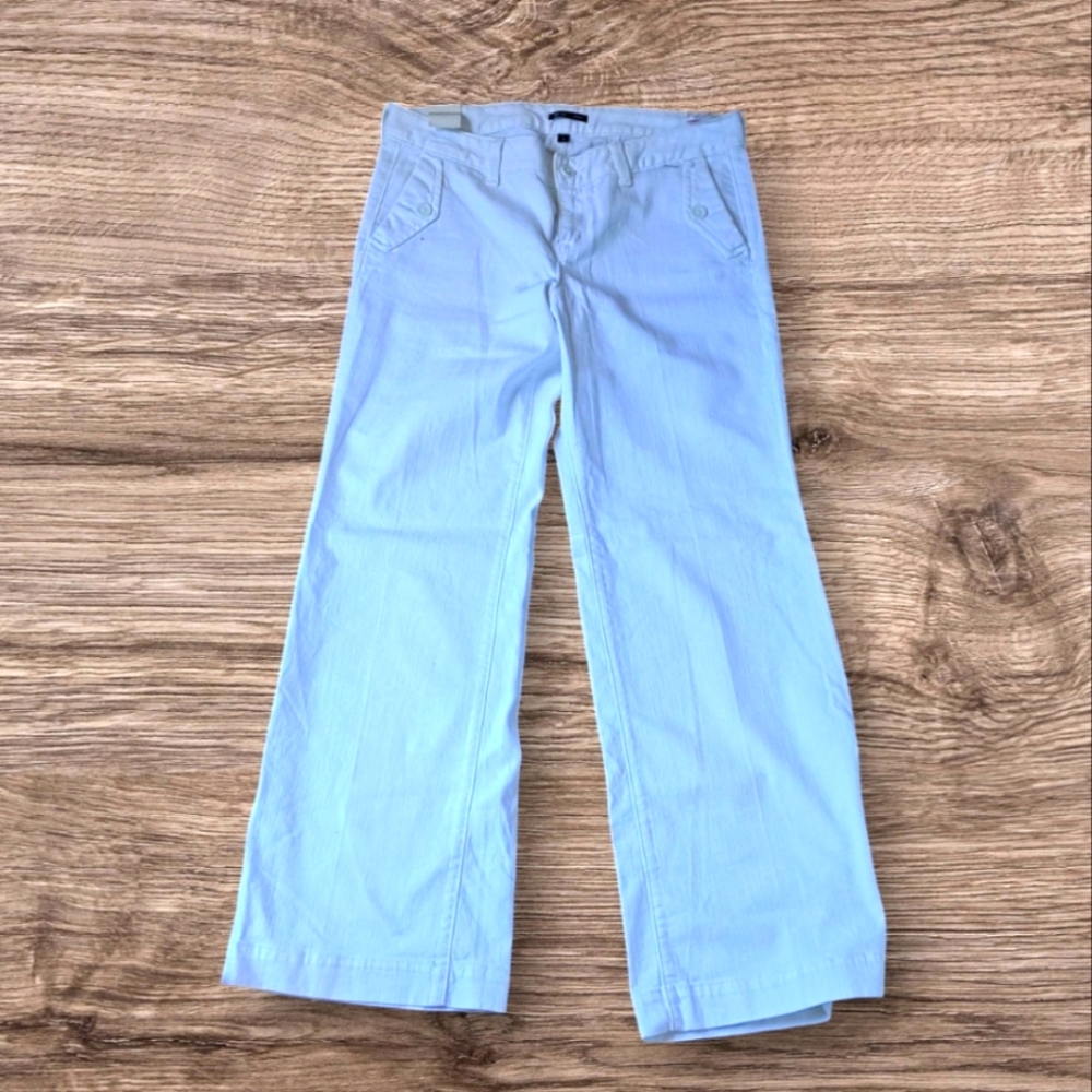 Gap White Stretch Wide Leg Trouser 👖🤍